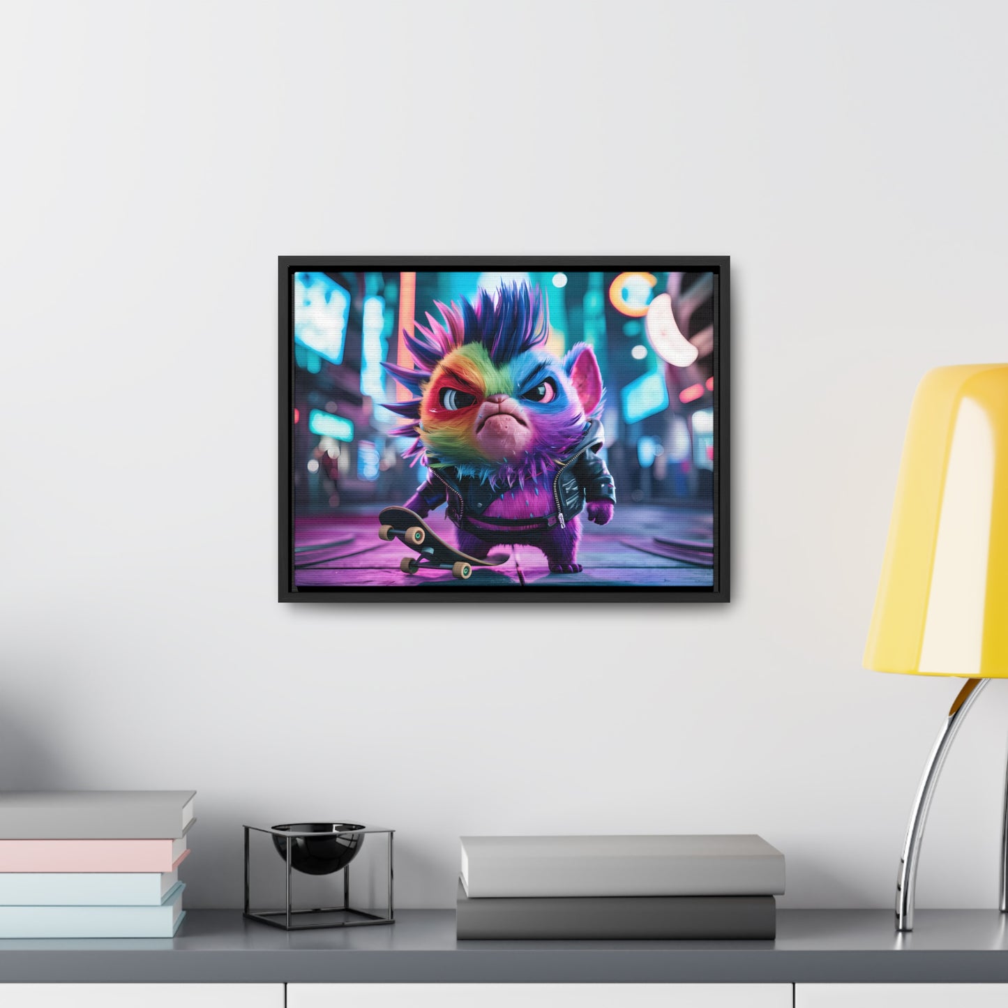 Skateboarding Punk - Gallery Canvas Wraps, Horizontal Frame