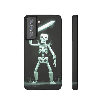 Geometric Skeleton Swordsman - Smartphone Tough Cases