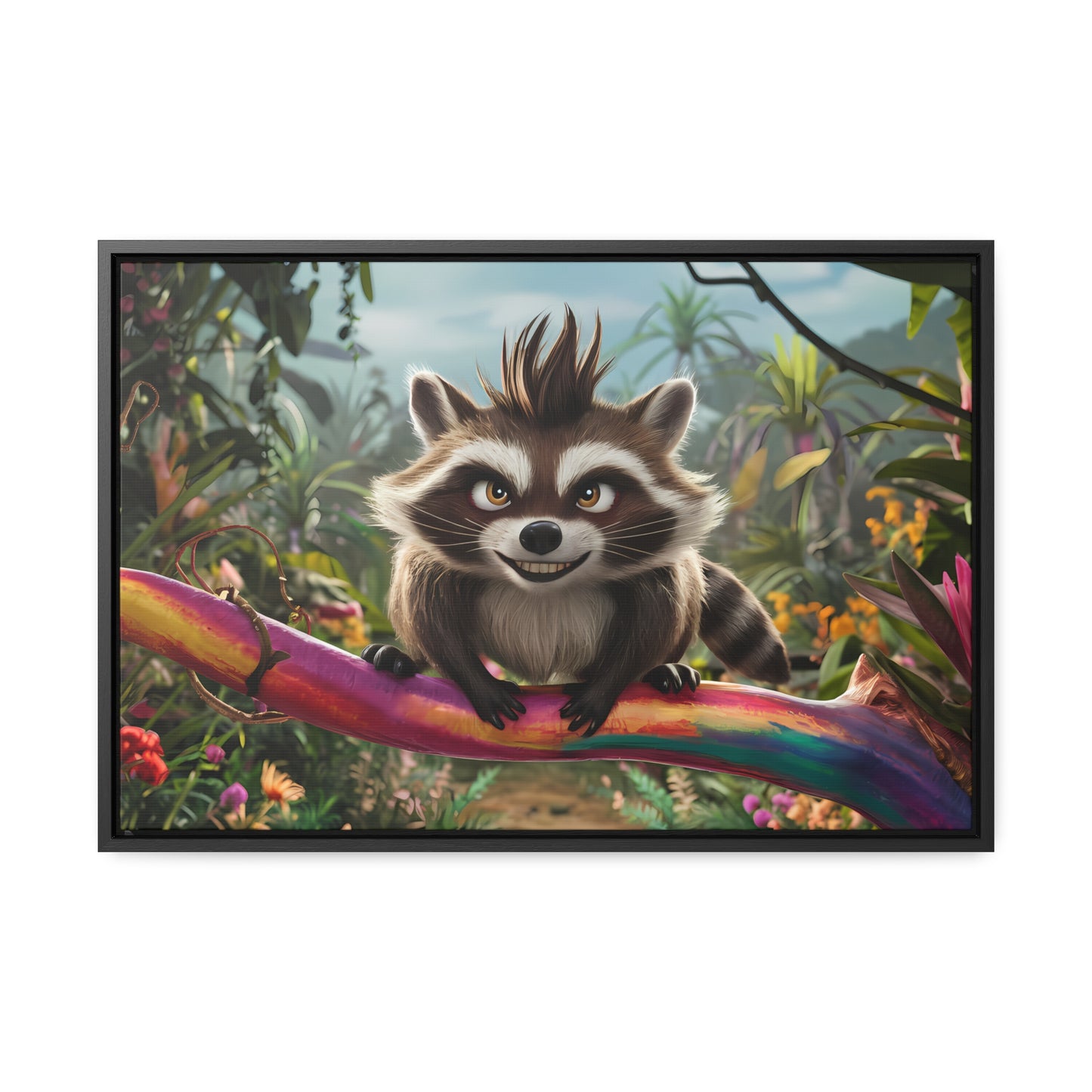 Jungle Mischief - Gallery Canvas Wraps, Horizontal Frame