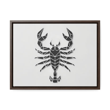 Geometric Scorpion Icon - Gallery Canvas Wraps, Horizontal Frame