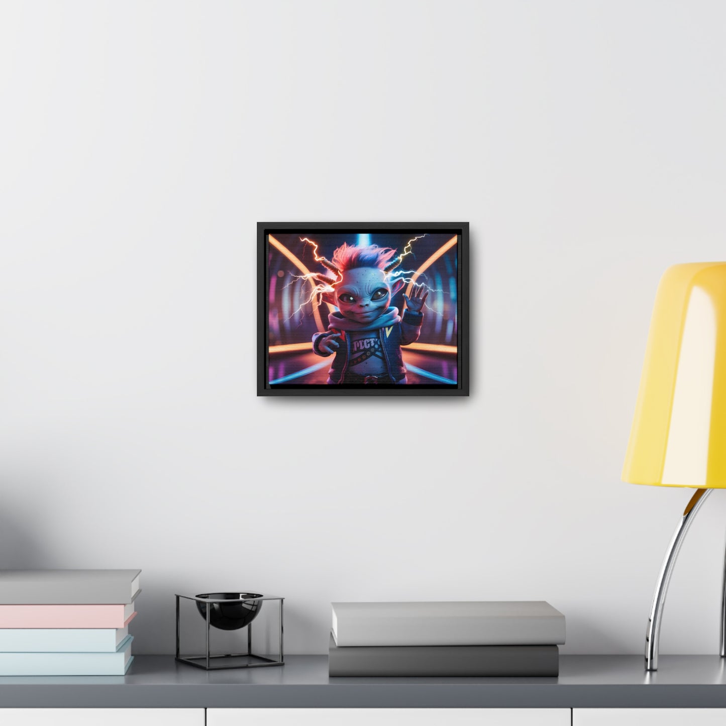 "Neon Spark" - Gallery Canvas Wraps, Horizontal Frame