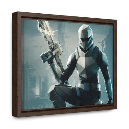 Guardian of the Futuristic Citadel - Gallery Canvas Wraps, Horizontal Frame