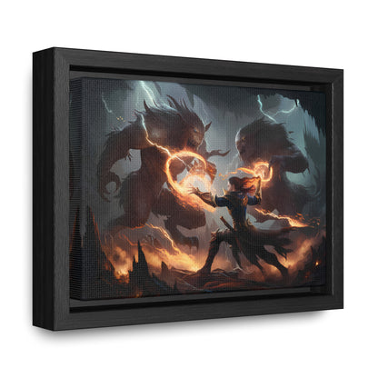 Duel of Thunder and Flame - Gallery Canvas Wraps, Horizontal Frame