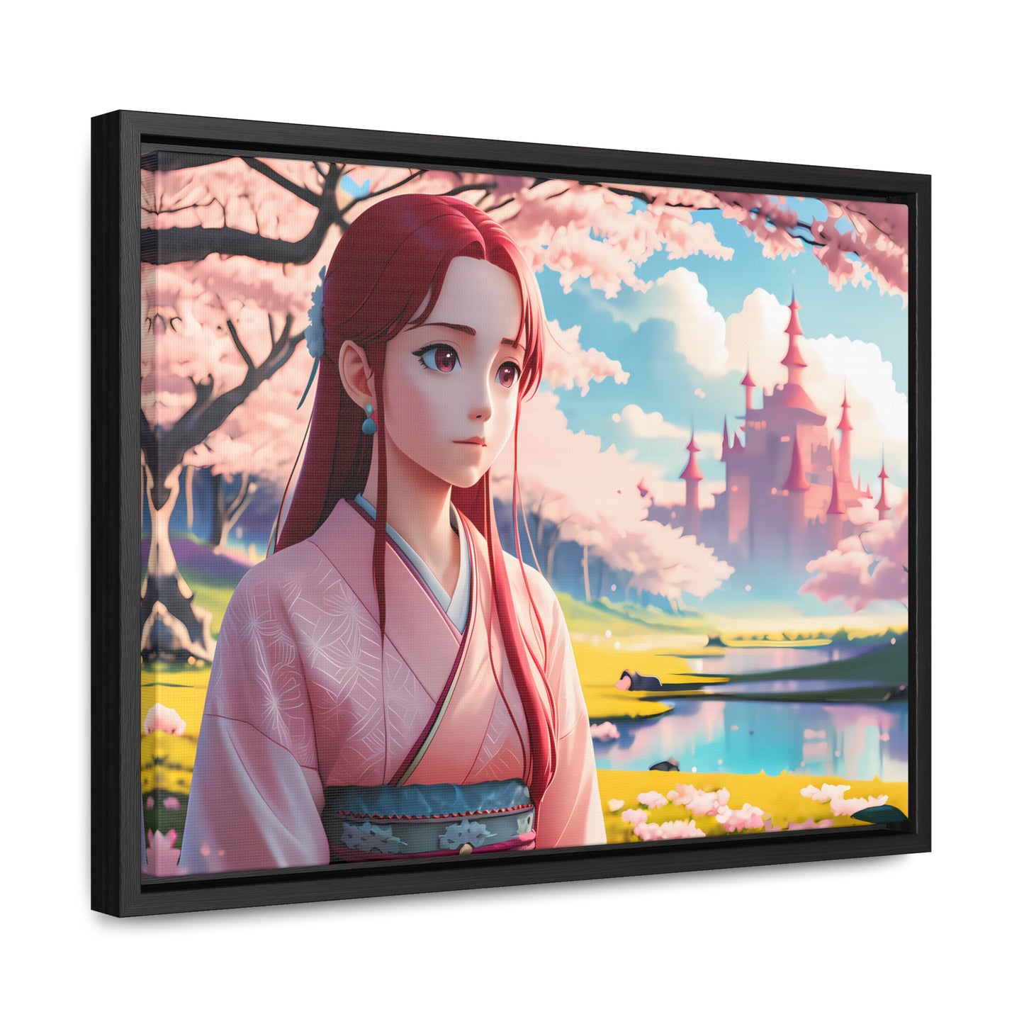 "Whispers of Spring in the Enchanted Realm" - Gallery Canvas Wraps, Horizontal Frame