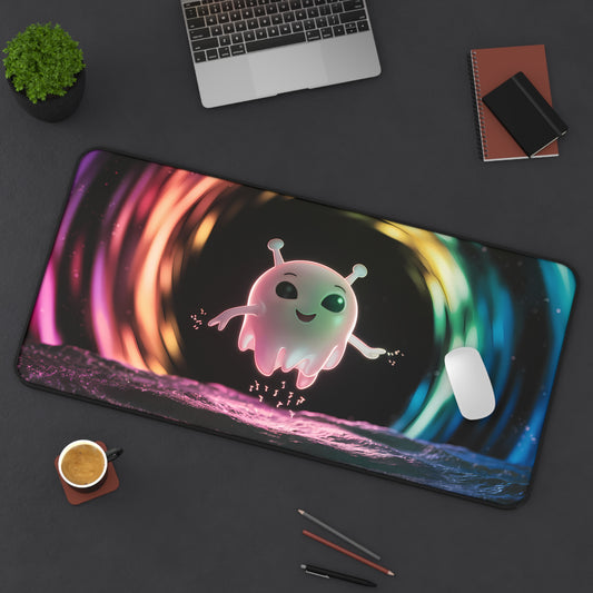 Cosmic Jelly's Joyful Journey - Desk Mat