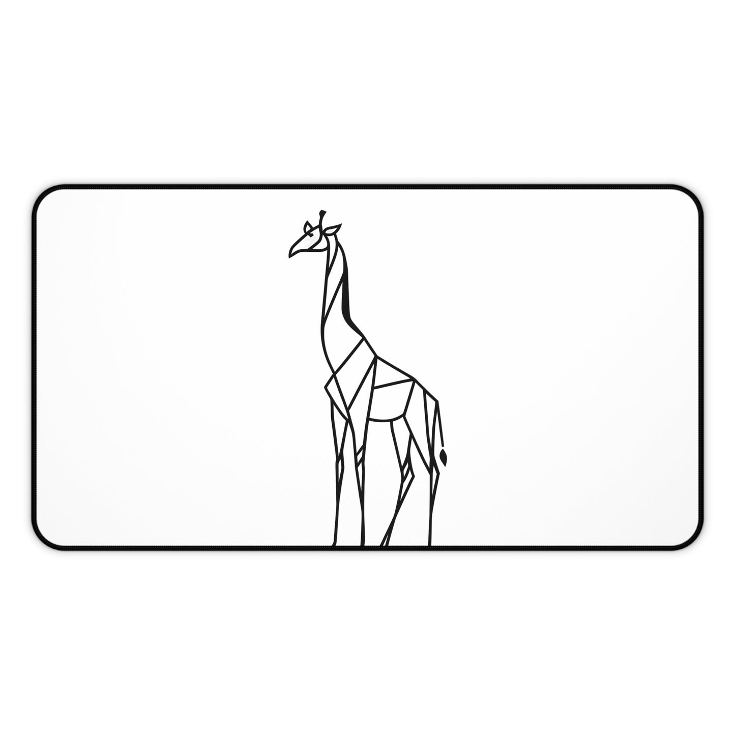 "Geometric Giraffe" - Desk Mat