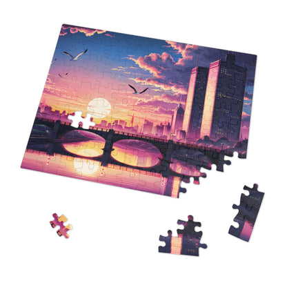 Twilight Serenity Over the City - Jigsaw Puzzle (30, 110, 252, 500,1000-Piece)