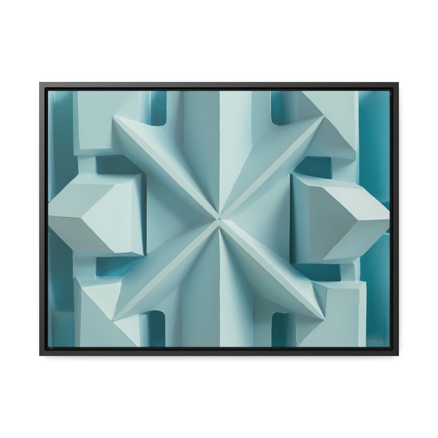 Fractal Symmetry in Ice - Gallery Canvas Wraps, Horizontal Frame