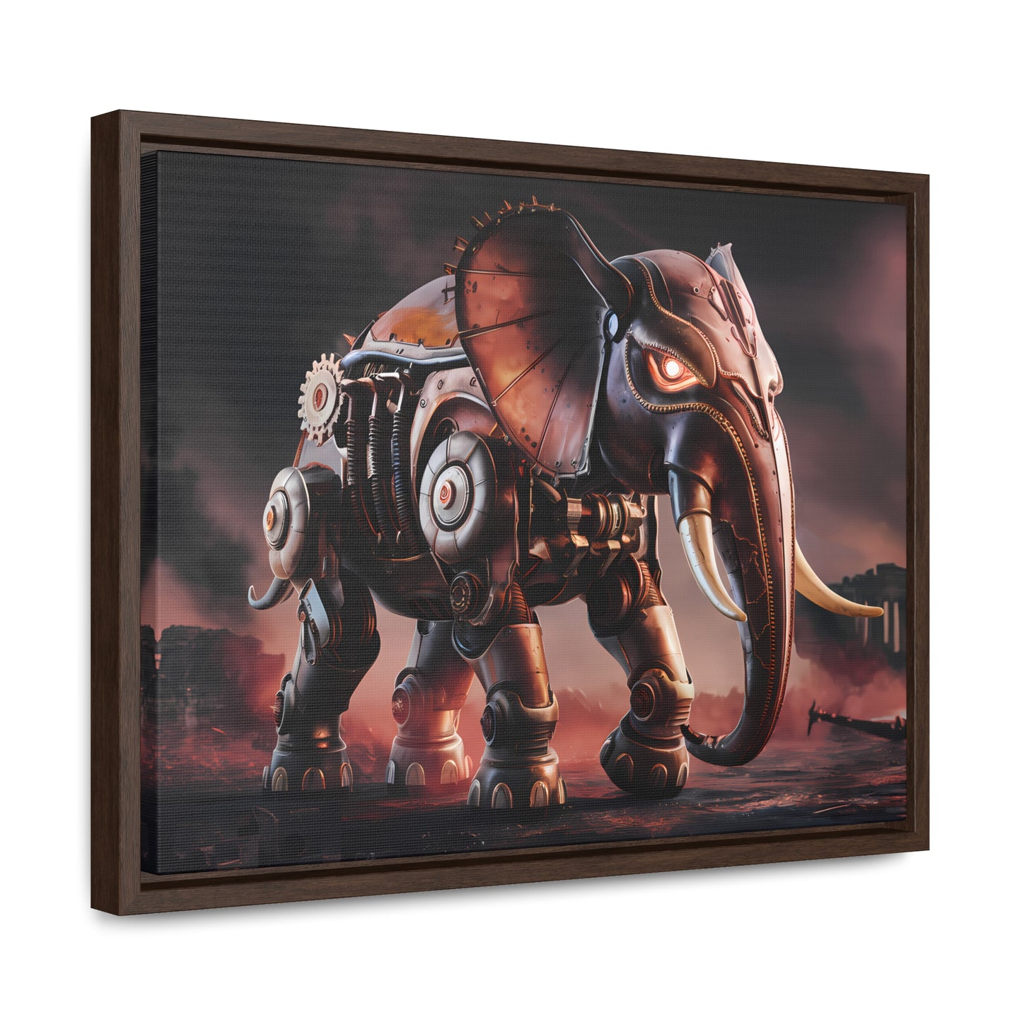 "Mechanized Titan of the Wasteland" - Gallery Canvas Wraps, Horizontal Frame