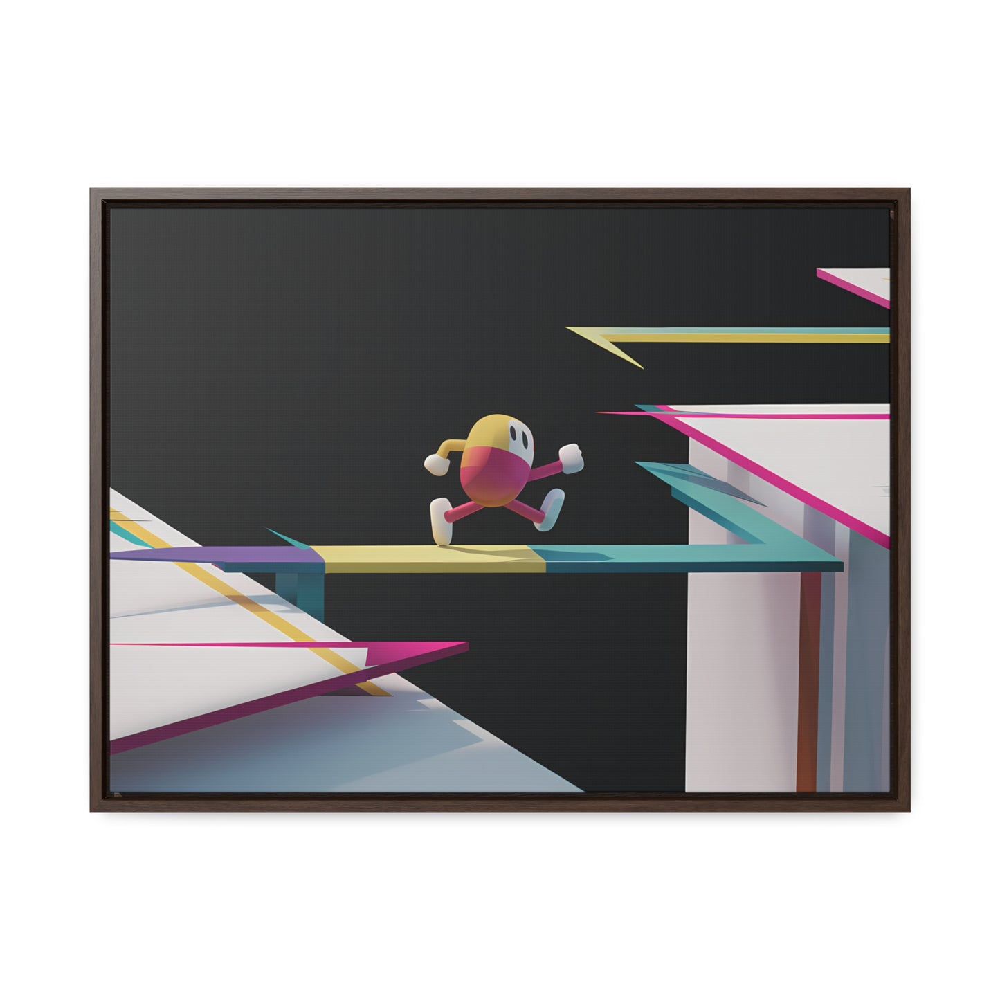 "Leaping Through Dimensions" - Gallery Canvas Wraps, Horizontal Frame