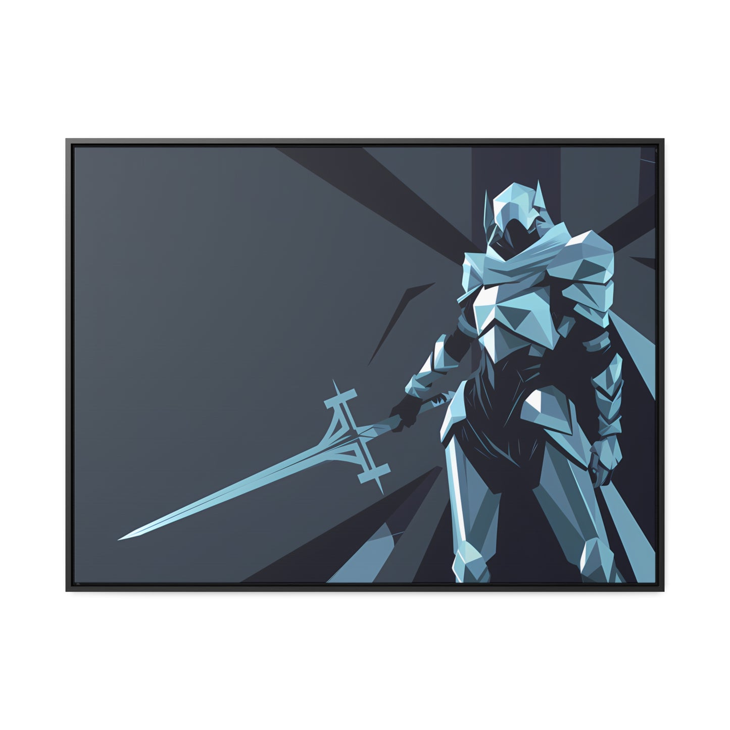 Knight of the Shattered Realm - Gallery Canvas Wraps, Horizontal Frame