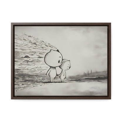 "Together Through the Storm" - Gallery Canvas Wraps, Horizontal Frame