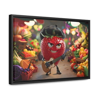 Strawberry Serenade in the Market - Gallery Canvas Wraps, Horizontal Frame