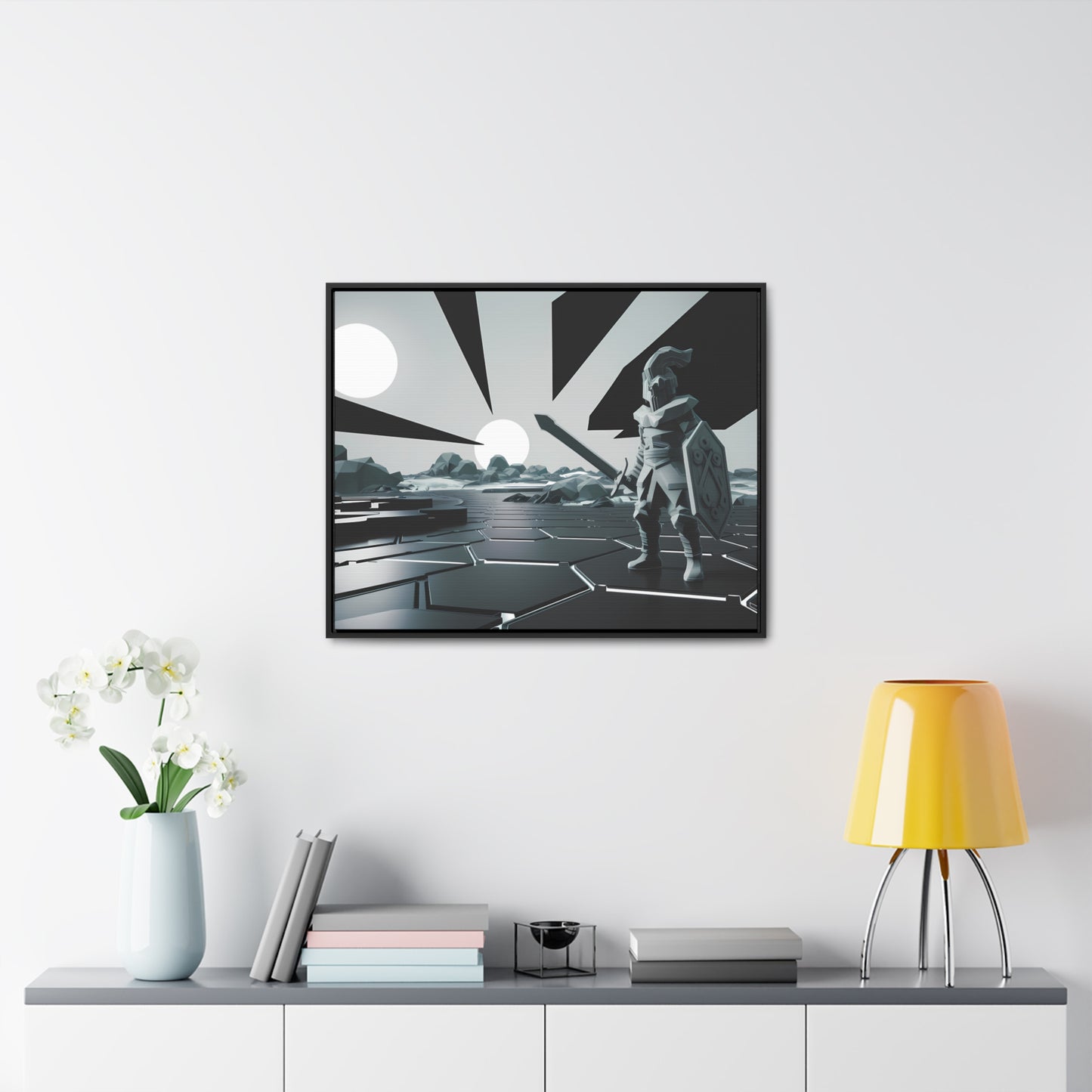 Guardian of the Twin Suns - Gallery Canvas Wraps, Horizontal Frame