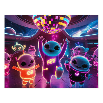 Galactic Neon Dance Party - Jigsaw Puzzle (30, 110, 252, 500,1000-Piece)