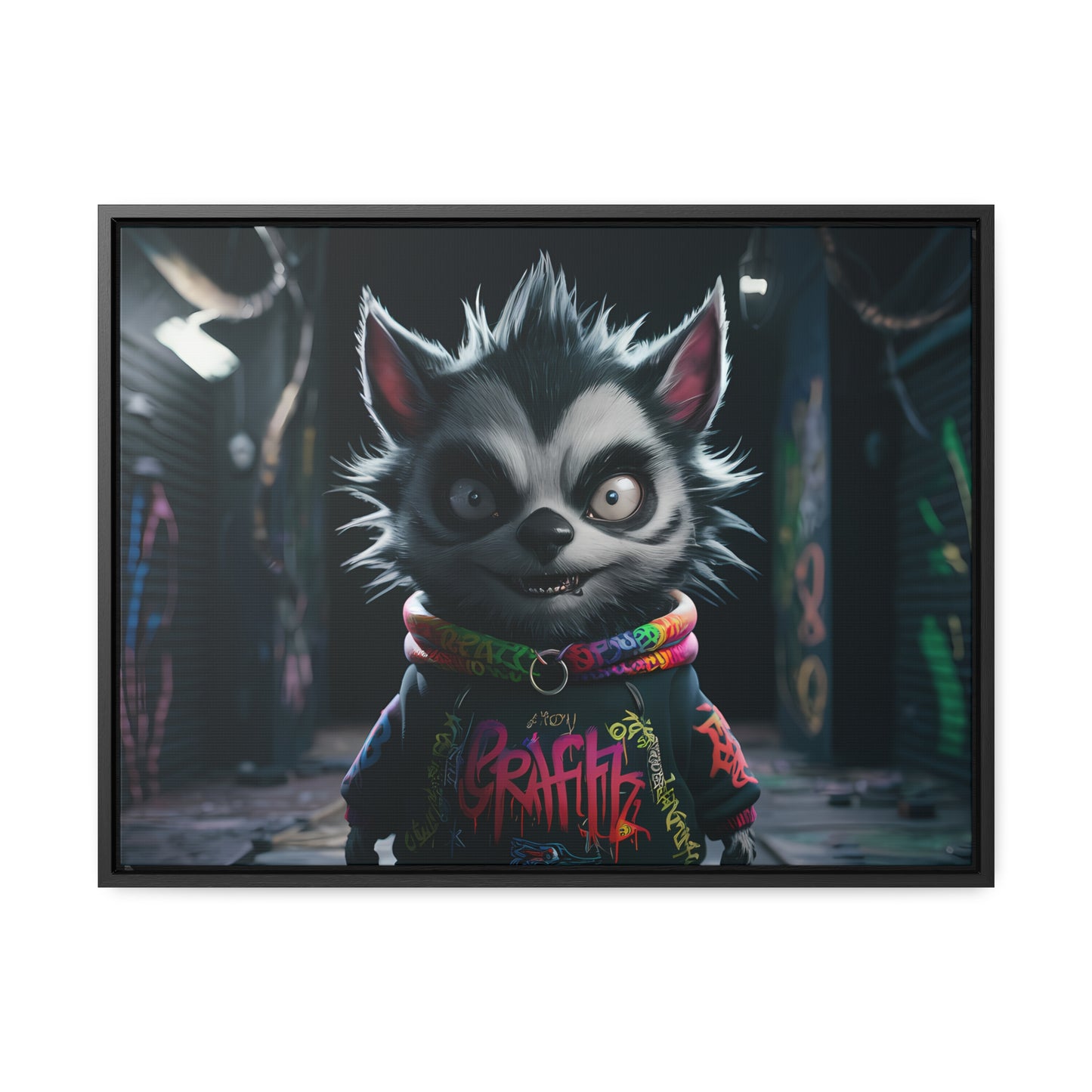 Urban Graffiti Rebel - Gallery Canvas Wraps, Horizontal Frame