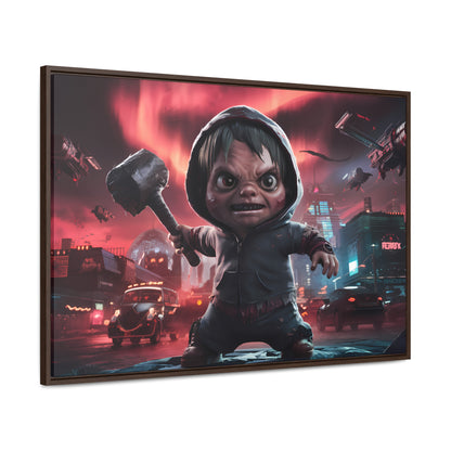 "Revenge of the Tiny Titan" - Gallery Canvas Wraps, Horizontal Frame