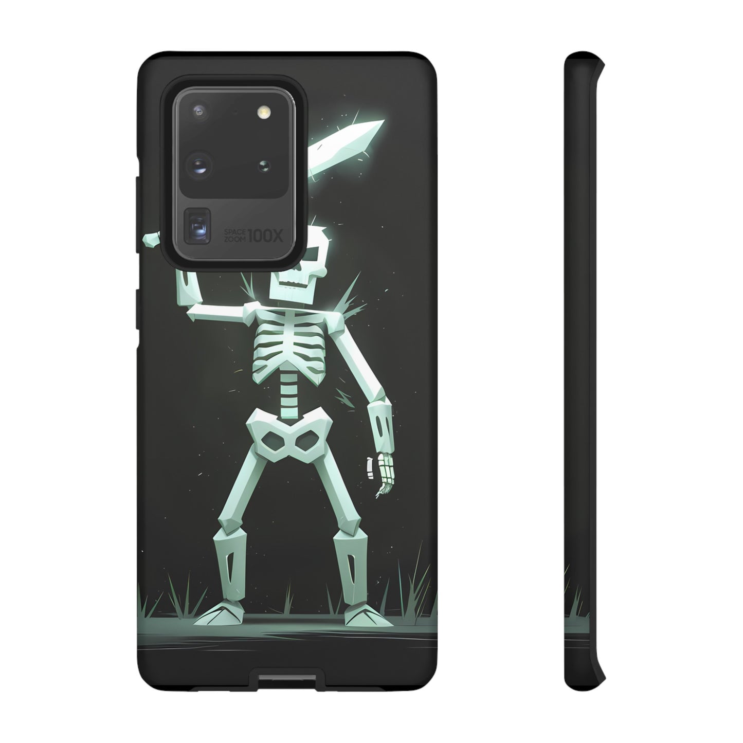 Geometric Skeleton Swordsman - Smartphone Tough Cases