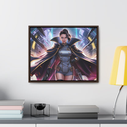 Commander of the Neon Storm - Gallery Canvas Wraps, Horizontal Frame