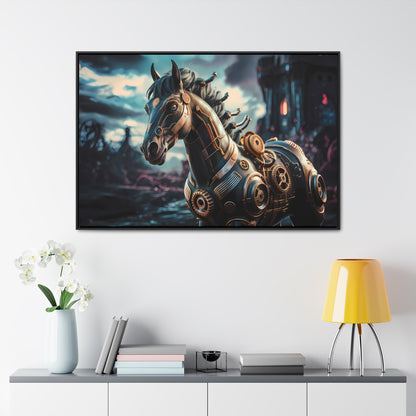 The Mechanical Steed of Dystopia - Gallery Canvas Wraps, Horizontal Frame