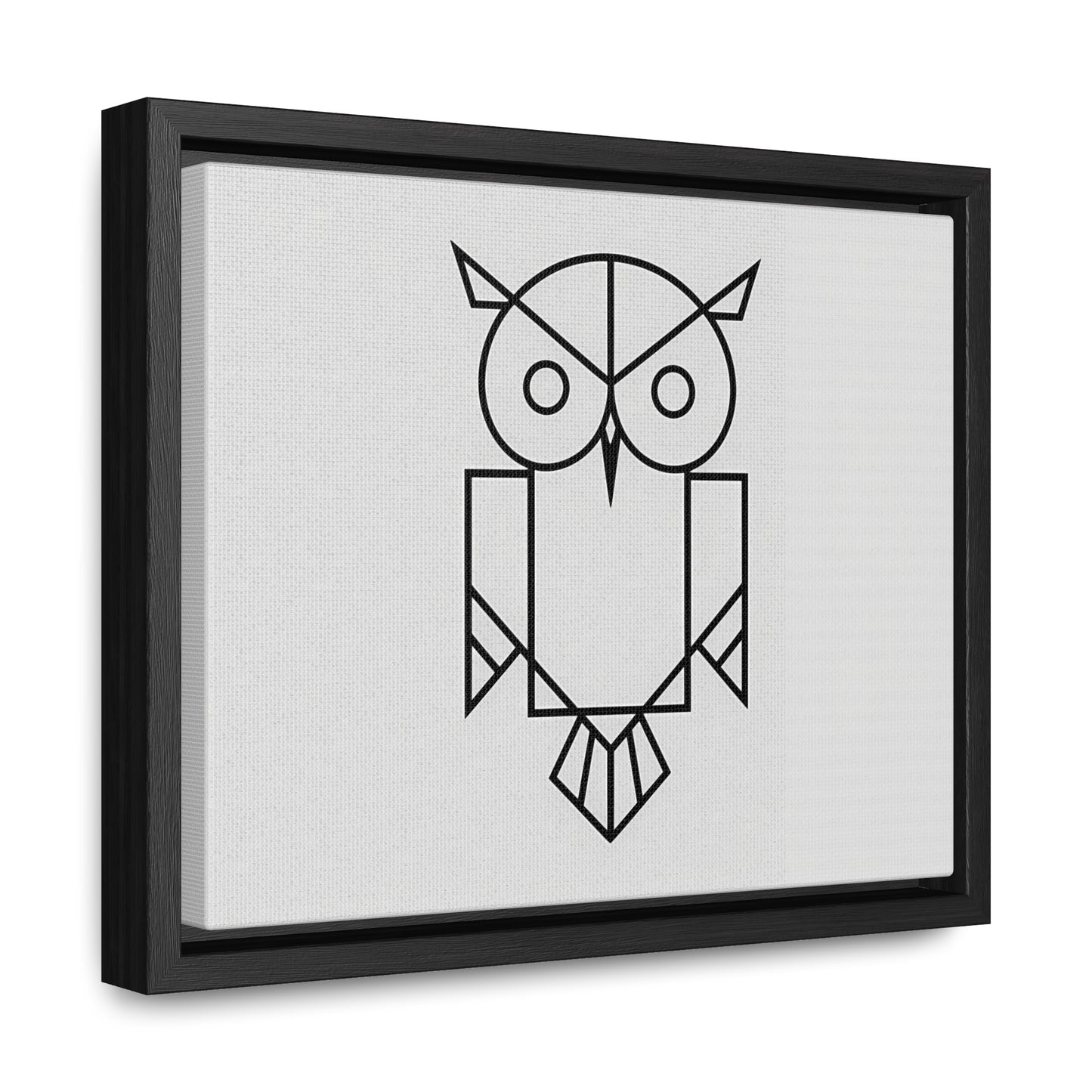 Geometric Owl - Gallery Canvas Wraps, Horizontal Frame