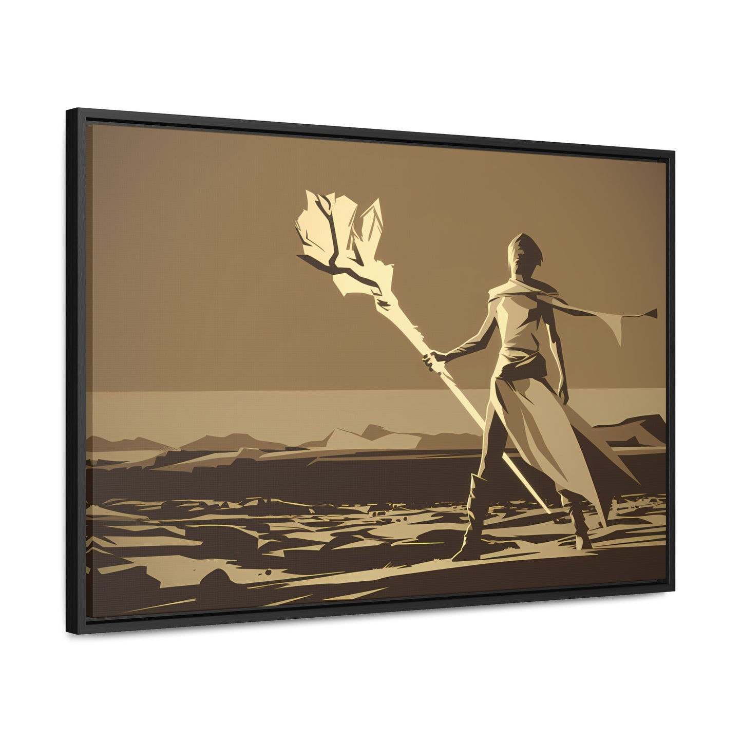 Wanderer of the Desolate Lands - Gallery Canvas Wraps, Horizontal Frame