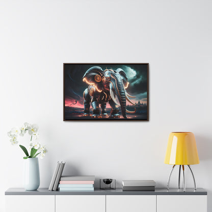 "Clockwork Titan" - Gallery Canvas Wraps, Horizontal Frame