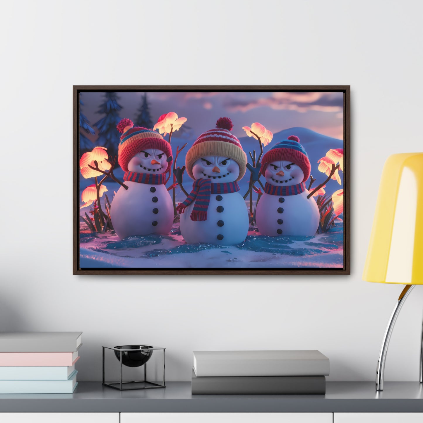 Frosty Troublemakers - Gallery Canvas Wraps, Horizontal Frame