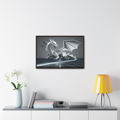 Confrontation in the Digital Realm - Gallery Canvas Wraps, Horizontal Frame