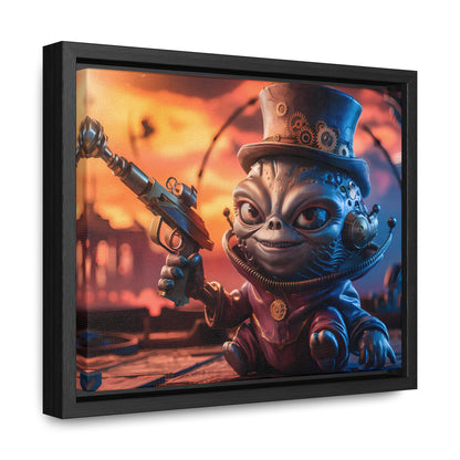 "Clockwork Gunslinger at Dusk" - Gallery Canvas Wraps, Horizontal Frame