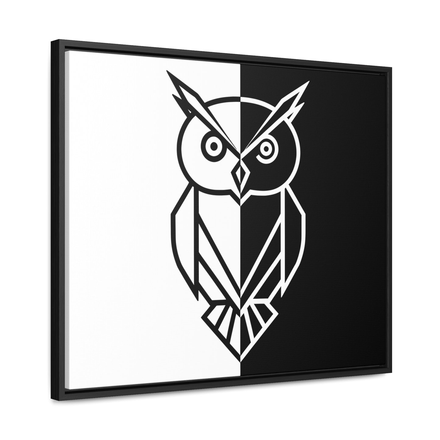 Duality of the Owl - Gallery Canvas Wraps, Horizontal Frame