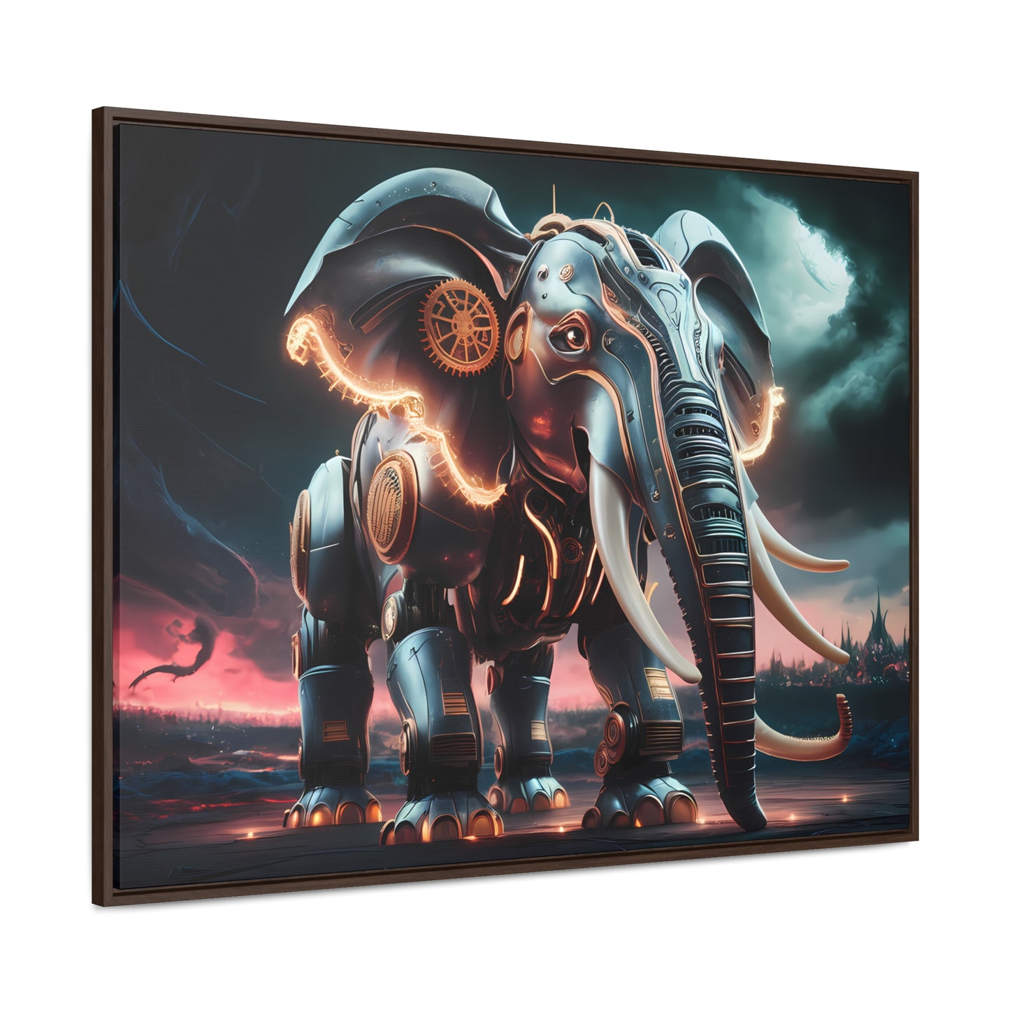 "Clockwork Titan" - Gallery Canvas Wraps, Horizontal Frame