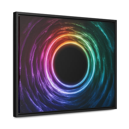 Cosmic Vortex of Light - Gallery Canvas Wraps, Horizontal Frame