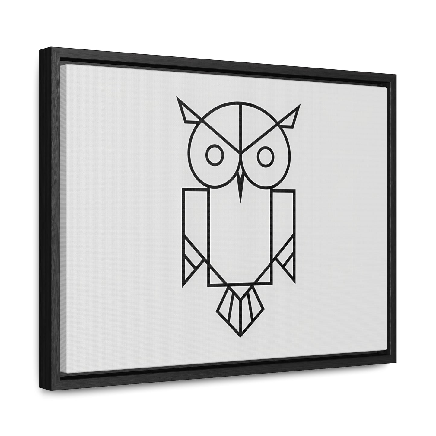 Geometric Owl - Gallery Canvas Wraps, Horizontal Frame