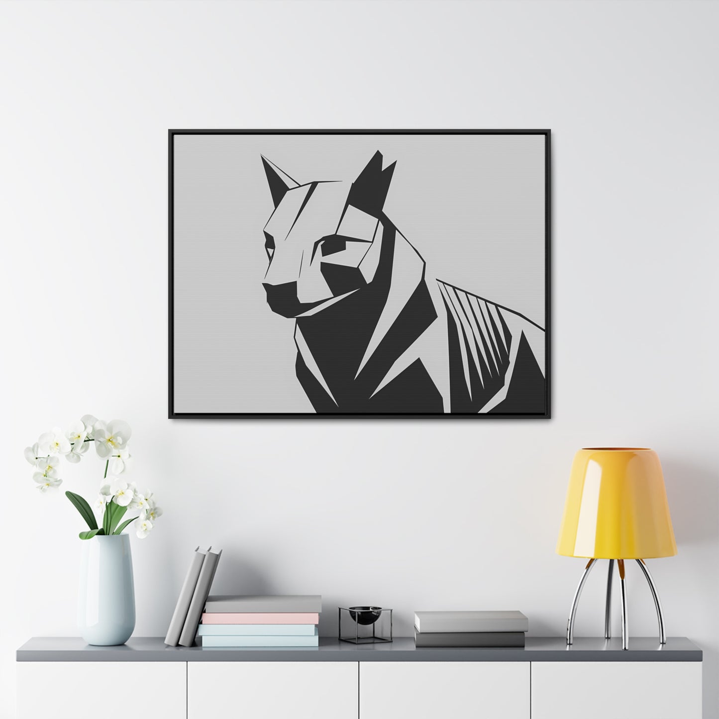 Geometric Guardian - Gallery Canvas Wraps, Horizontal Frame