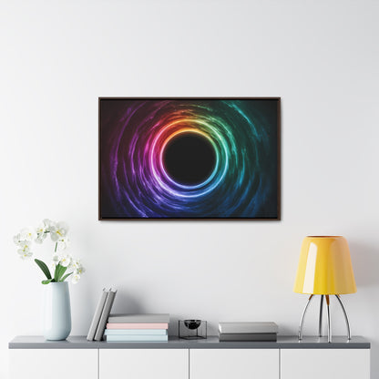 Cosmic Vortex of Light - Gallery Canvas Wraps, Horizontal Frame