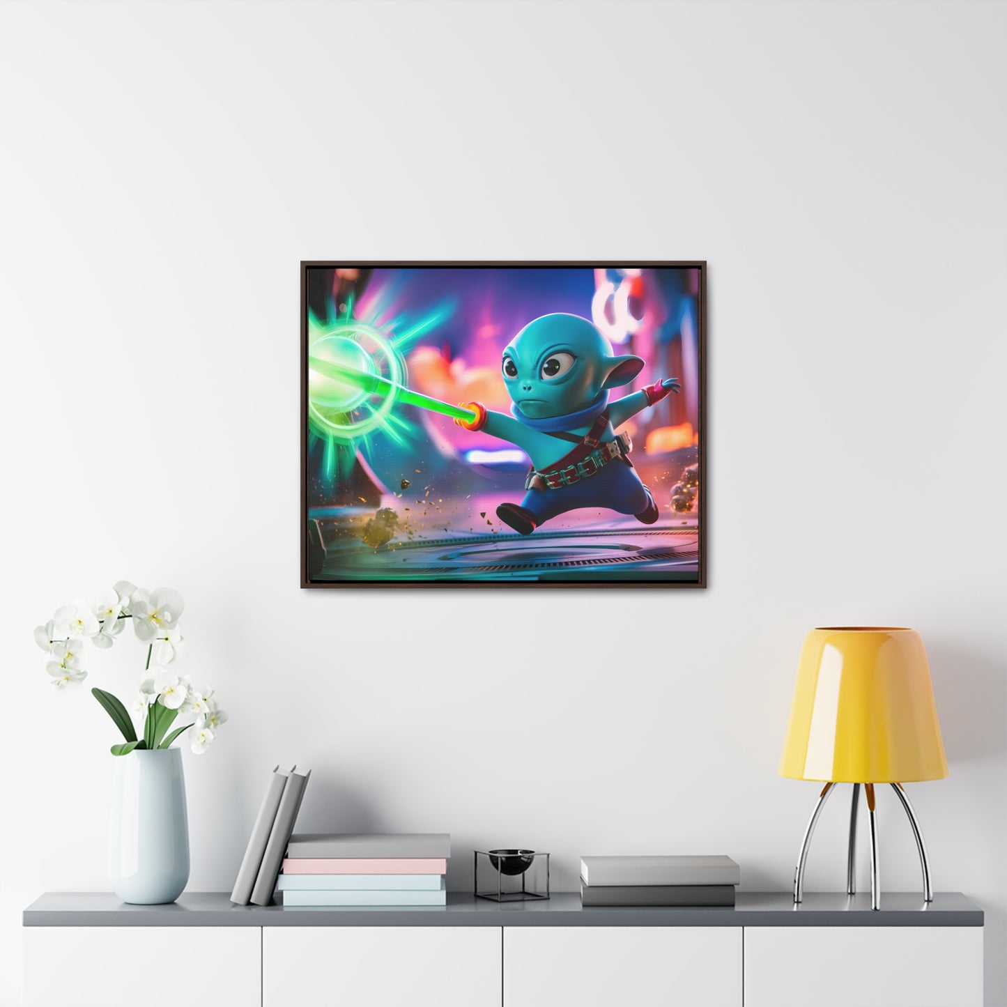 Galactic Defender - Gallery Canvas Wraps, Horizontal Frame