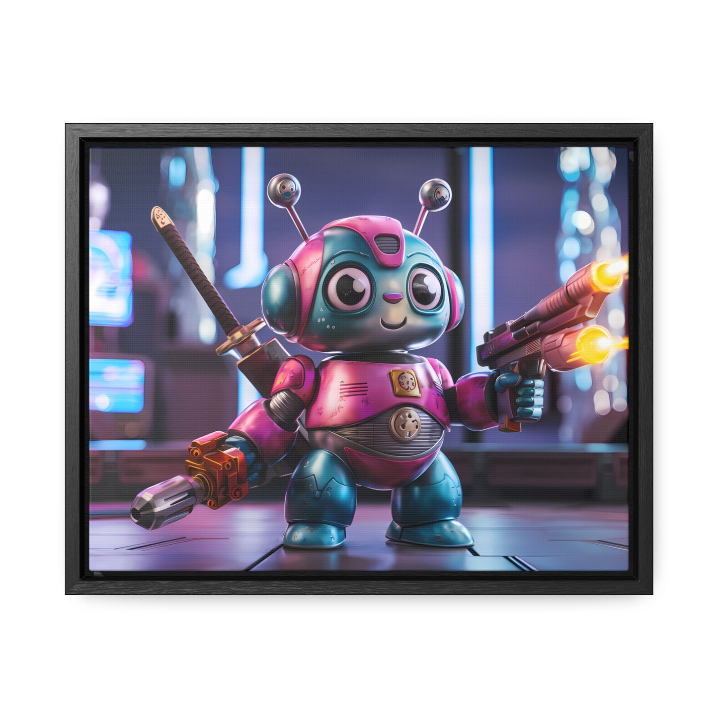 Robo-Samurai Defender - Gallery Canvas Wraps, Horizontal Frame