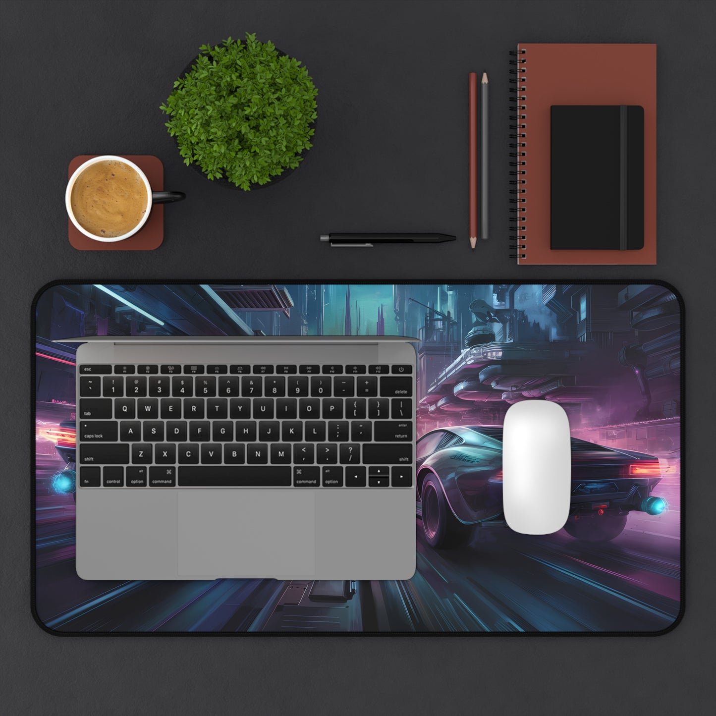 Night Race - Desk Mat