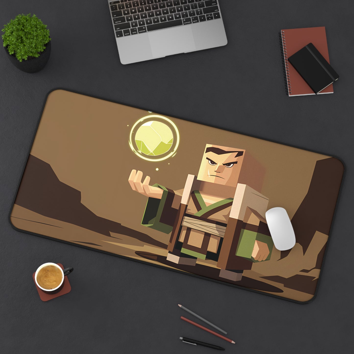 Blockhead Earth Mage - Desk Mat