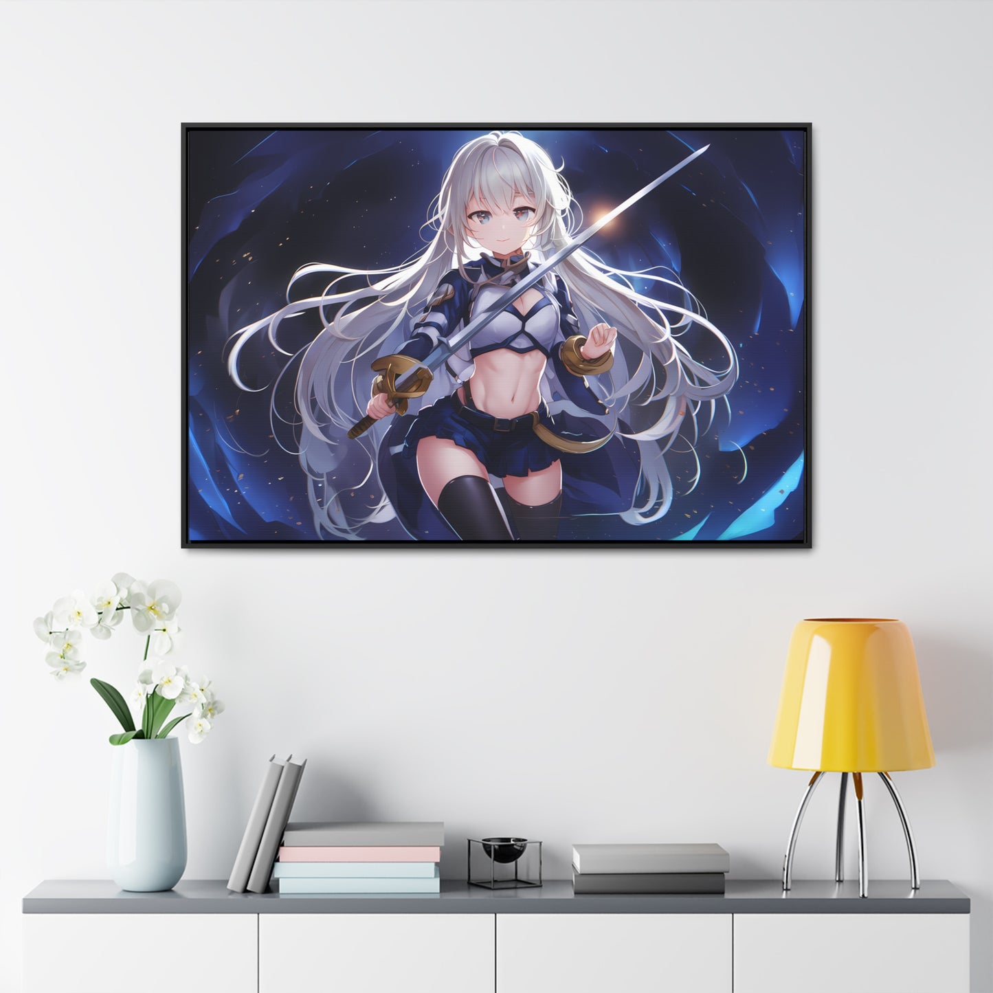 Blade of the Celestial Knight - Gallery Canvas Wraps, Horizontal Frame