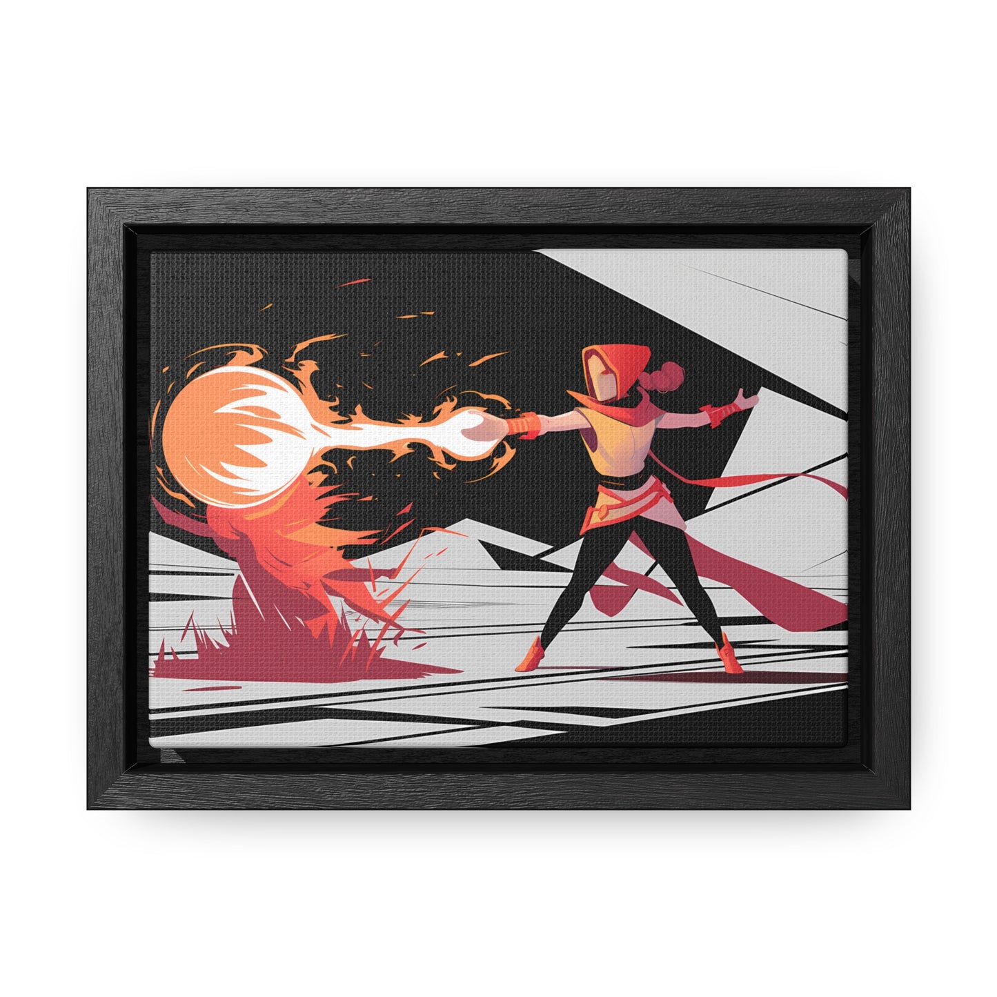 Conjuring the Firestorm - Gallery Canvas Wraps, Horizontal Frame