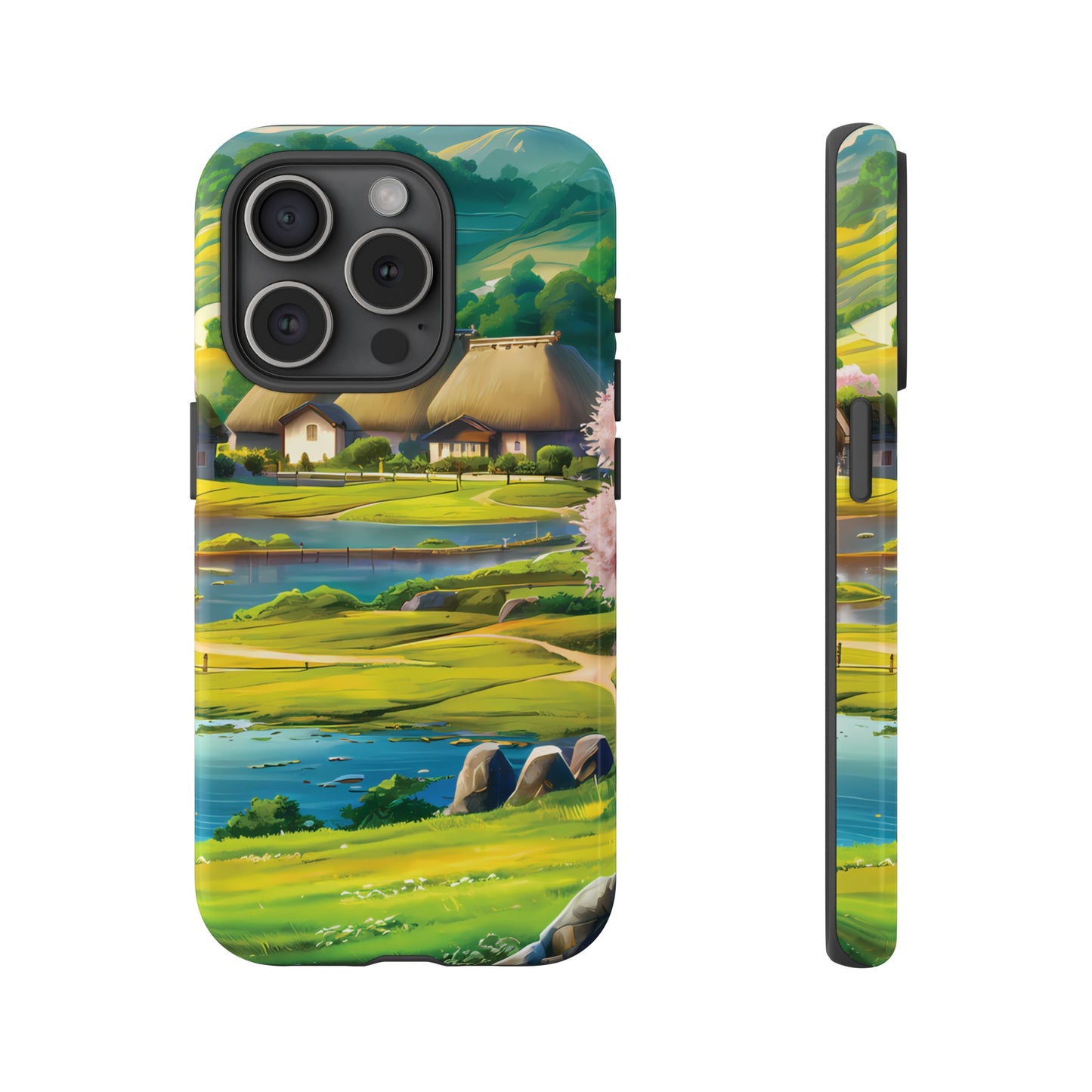 Idyllic Anime Village - Smartphone Tough Cases