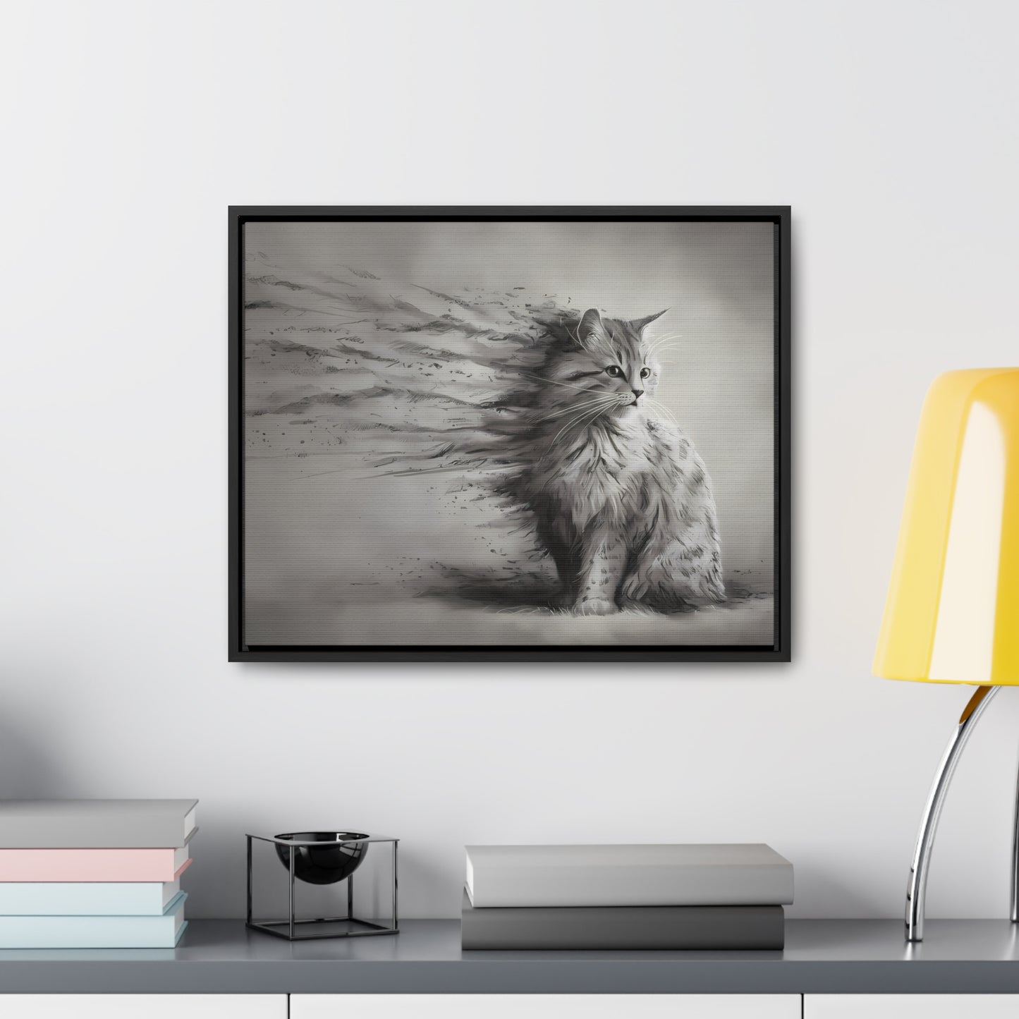 Ephemeral Whiskers - Gallery Canvas Wraps, Horizontal Frame