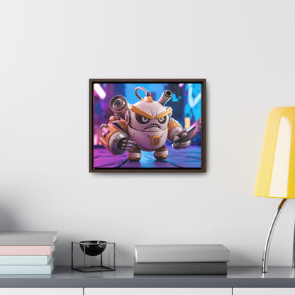 Battle-Ready Robo Warrior - Gallery Canvas Wraps, Horizontal Frame