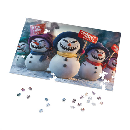 The Great Snowman Rebellion - Jigsaw Puzzle (30, 110, 252, 500,1000-Piece)