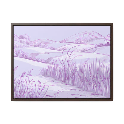 Whispers of the Lavender Hills - Gallery Canvas Wraps, Horizontal Frame