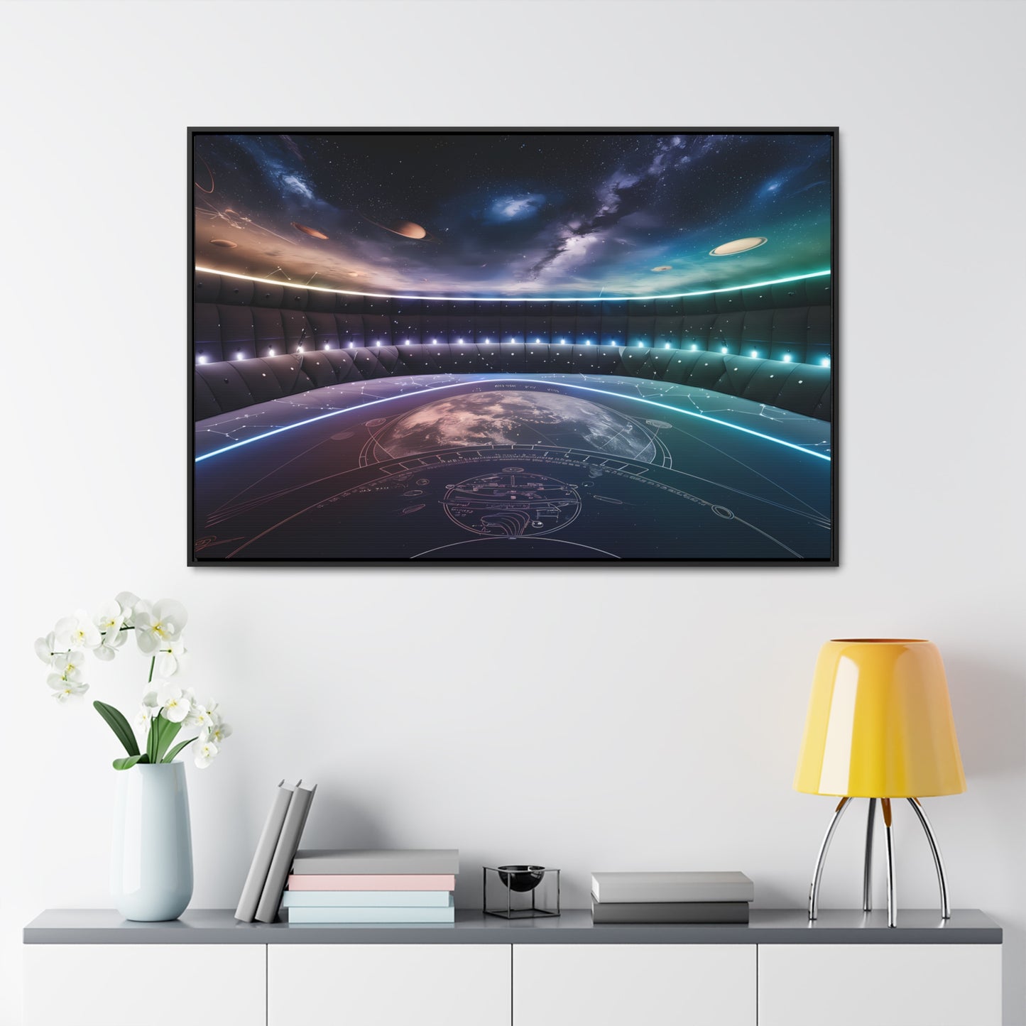 Stellar Observatory Nexus - Gallery Canvas Wraps, Horizontal Frame