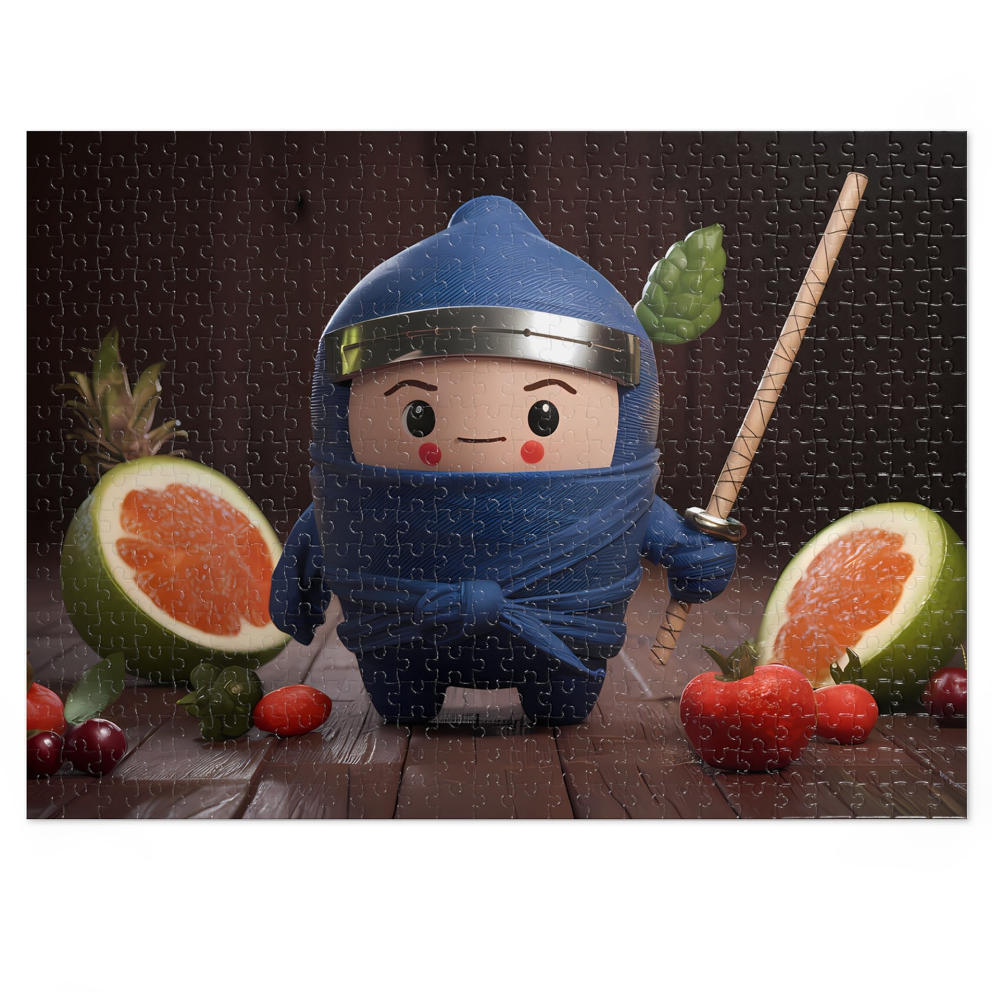 Fruity Ninja in Training - Jigsaw Puzzle (30, 110, 252, 500,1000-Piece)