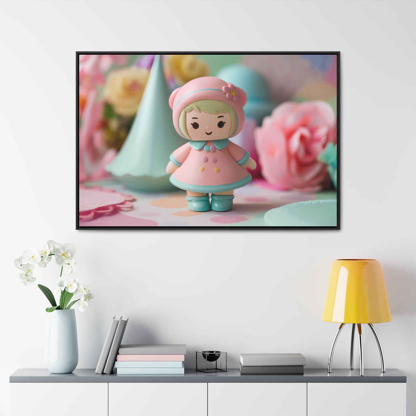 Sweet Pastel Dreamland - Gallery Canvas Wraps, Horizontal Frame